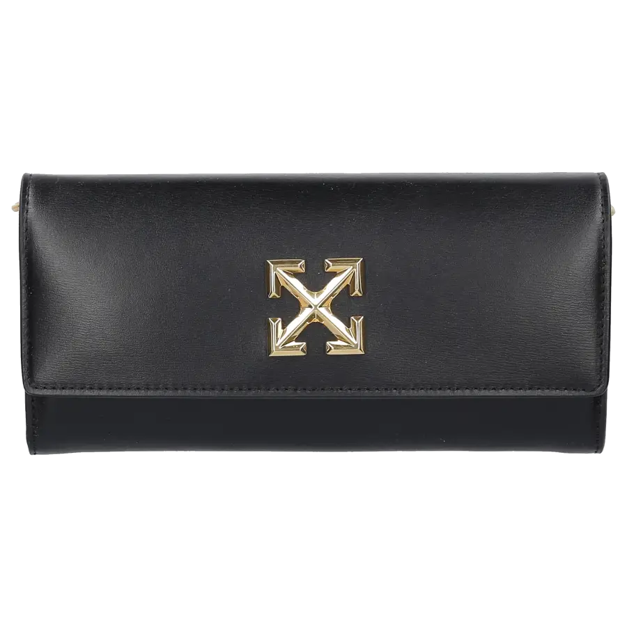Off-White - Wallet on Chain JITNEY Kalbsleder - schwarz