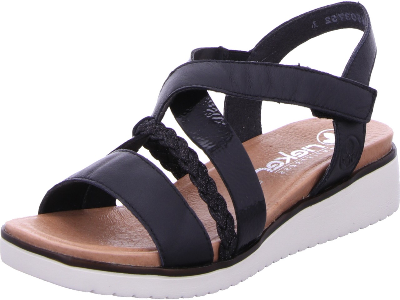 RIEKER Klassische Sandalen schwarz