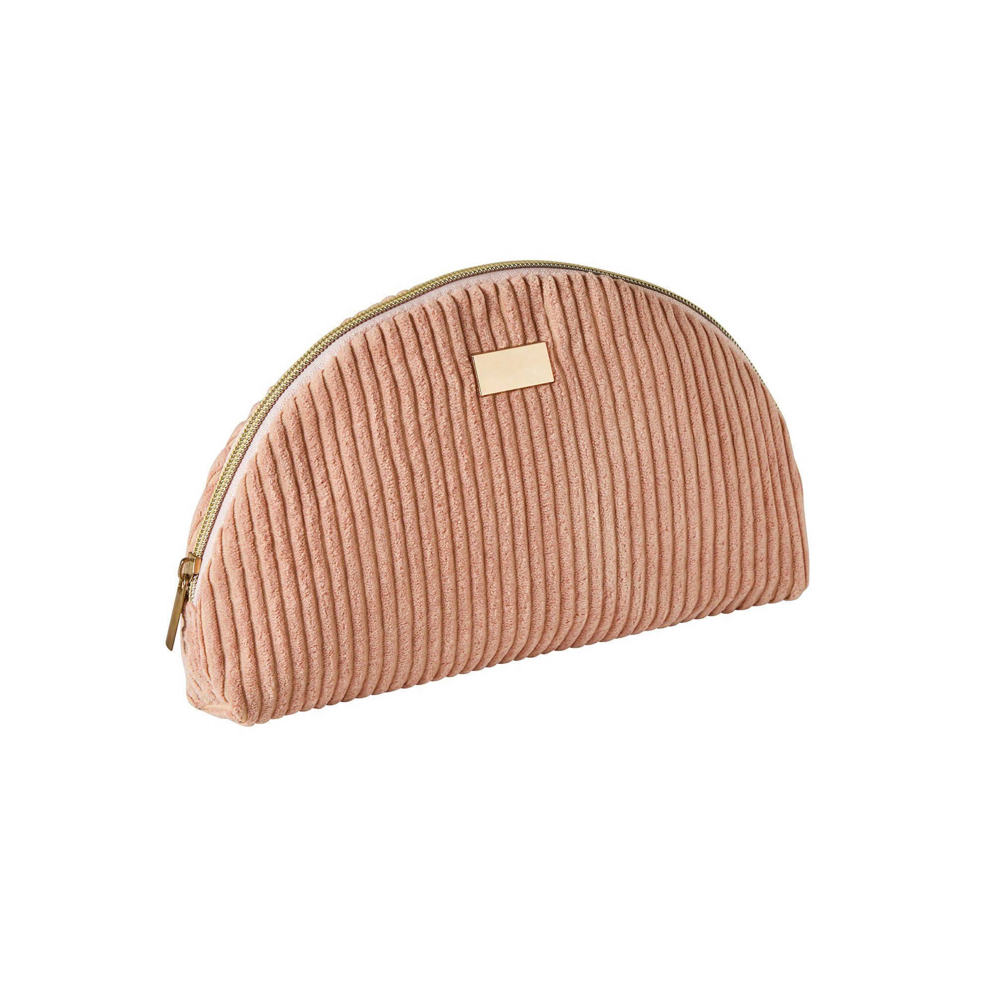 Trousse de toilette en velours zippée