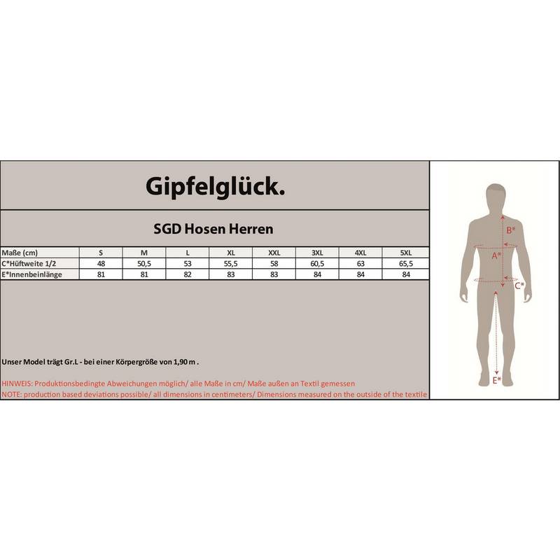 Gipfelglück Josef Shorts Herren