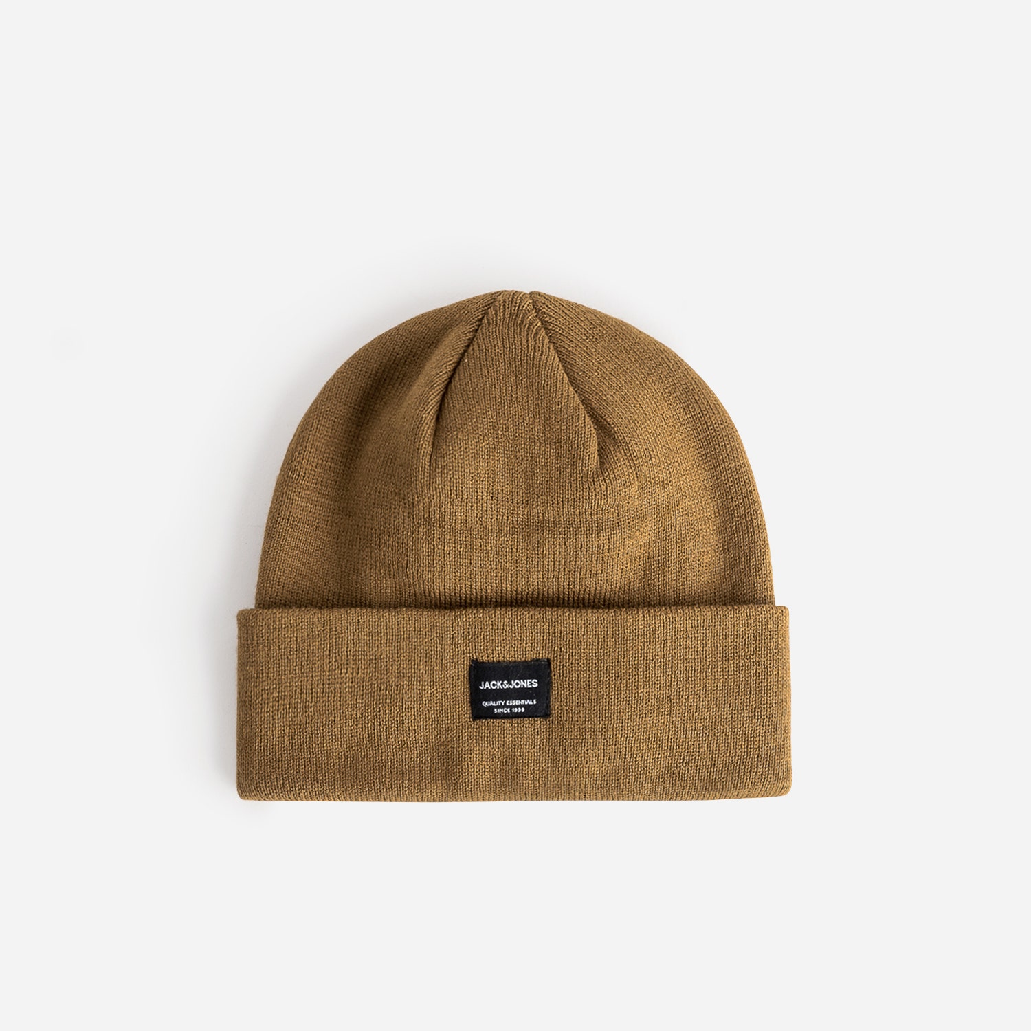 Bonnet JACK & JONES camel en tricot