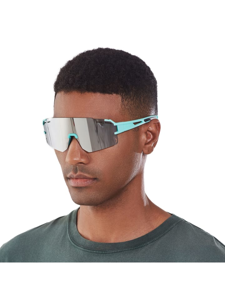 YEAZ SUNCRUISE Sport-Sonnenbrille Grün in grün / silber günstig kaufen onesize