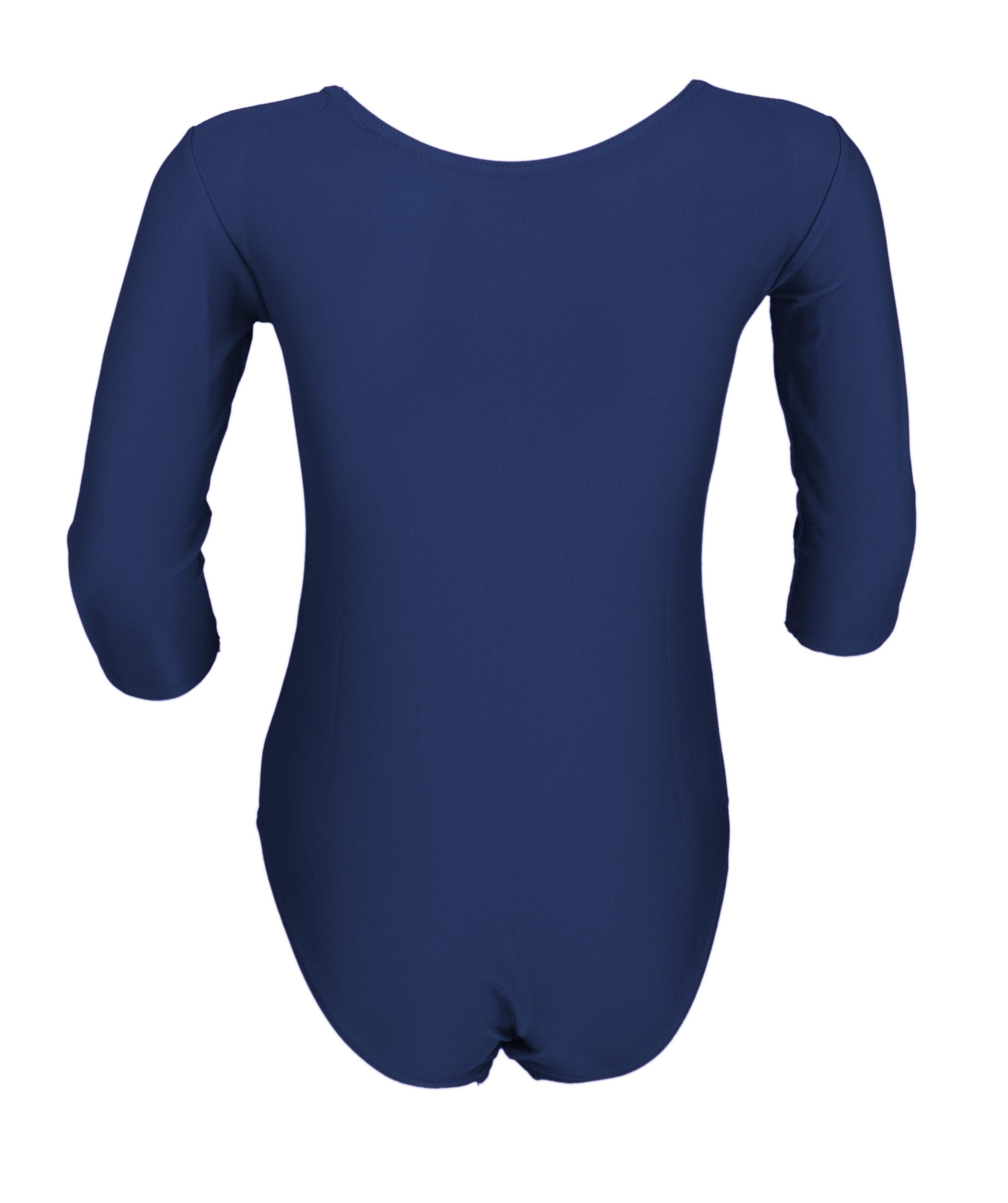 Aquarti Turnanzug Aquarti Mädchen Ballett Trikot 3/4 Arm Gymnastik Ballettanzug