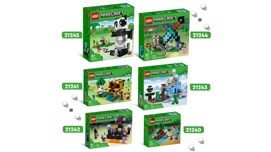 LEGO Minecraft 21241 Das Bienenhäuschen Set, Tier-Spielzeug