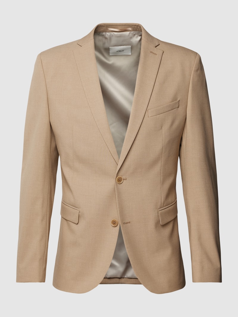 2-Knopf-Sakko mit Reverskragen Modell 'Pure' in beige