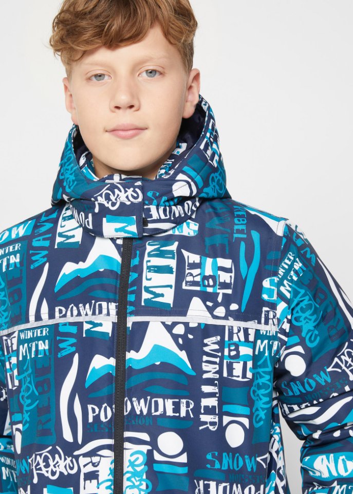 Jungen Skijacke, bunt