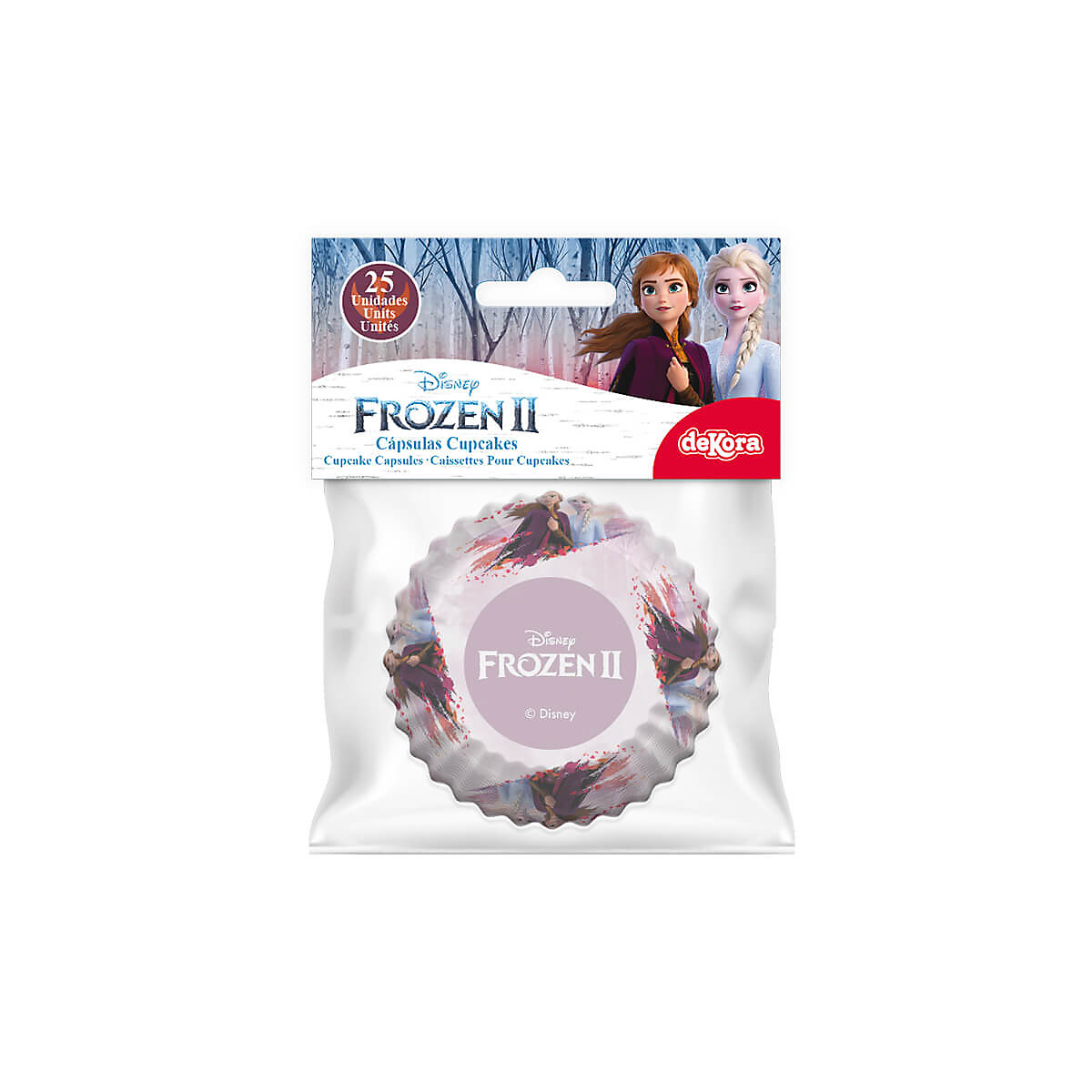 Muffinschalen Frozen zum Geburtstag, 25 Stk., 5cm, Cupcakeschalen Muffinförmchen