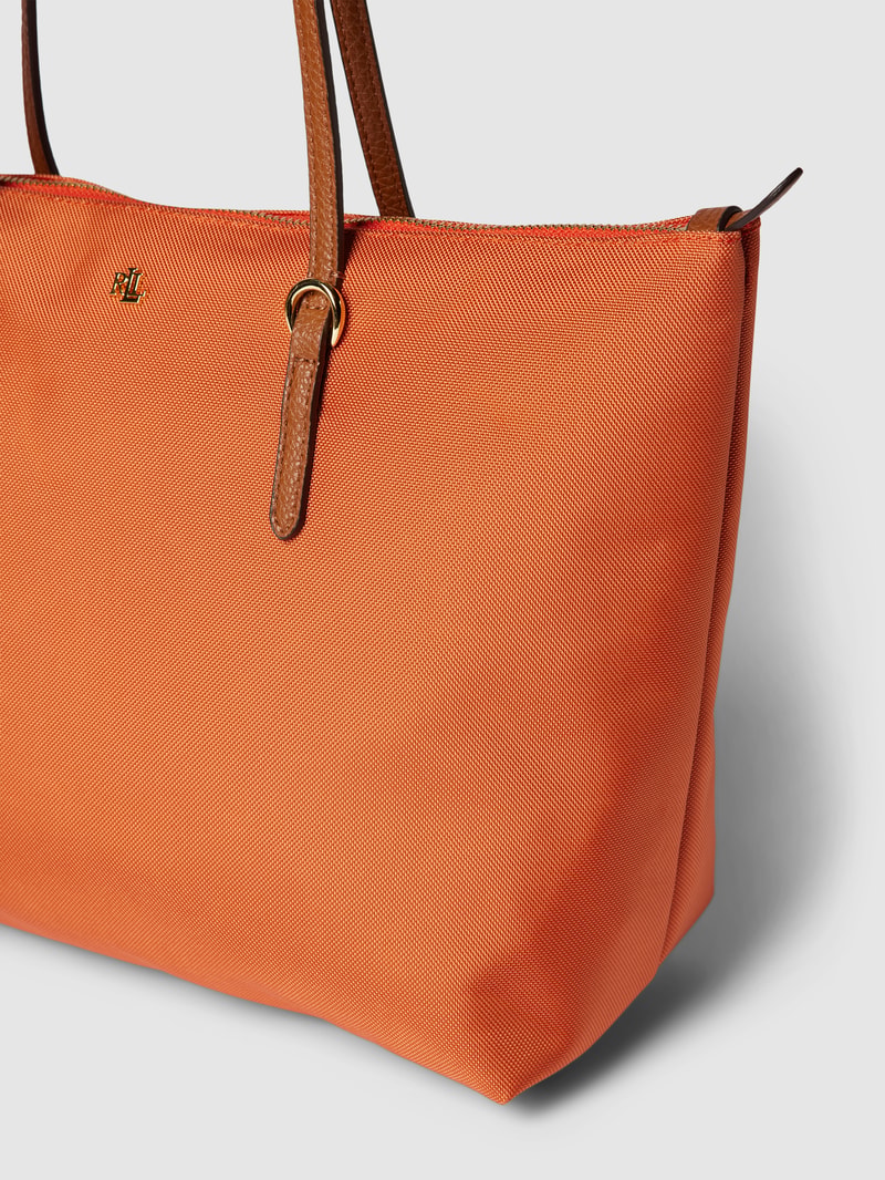 Tote Bag mit Label-Detail Modell 'KEATON' in orange