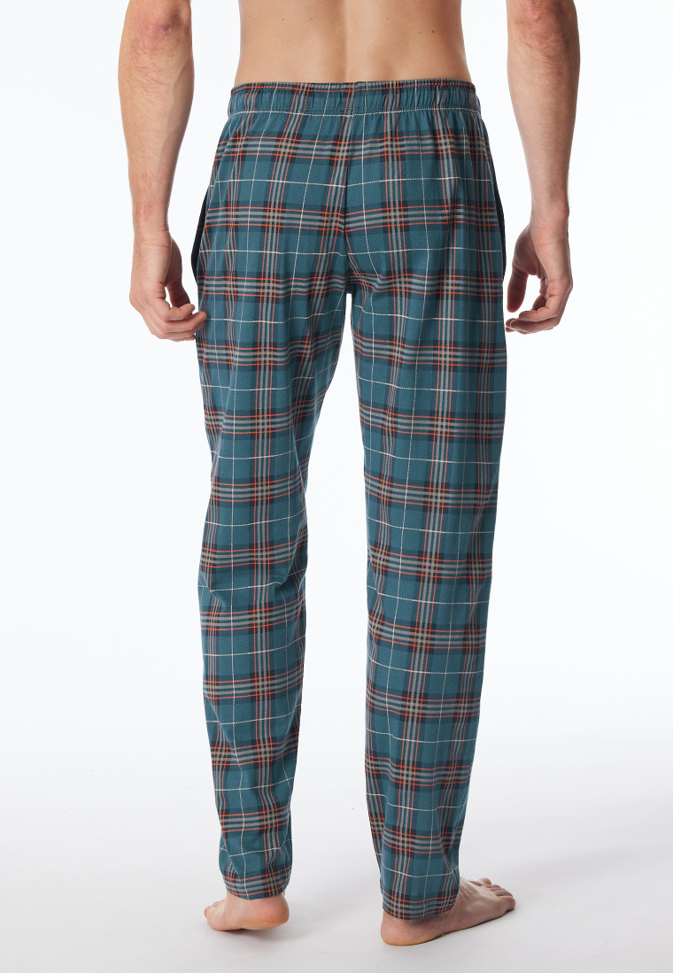 Loungehose lang Organic Cotton Blätterprint mehrfarbig - Mix+Relax