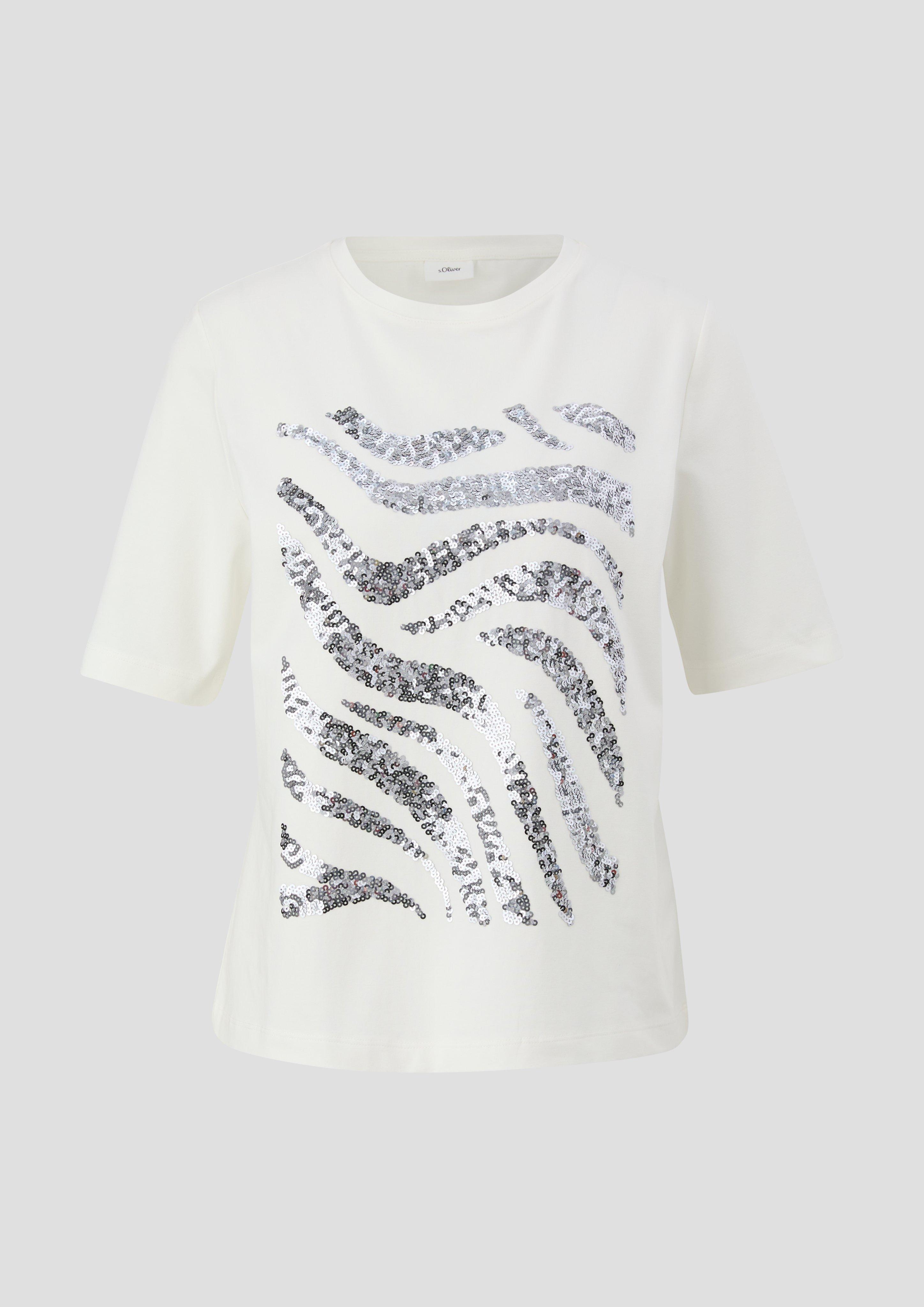 T-Shirt mit Pailletten  2152014-02D5