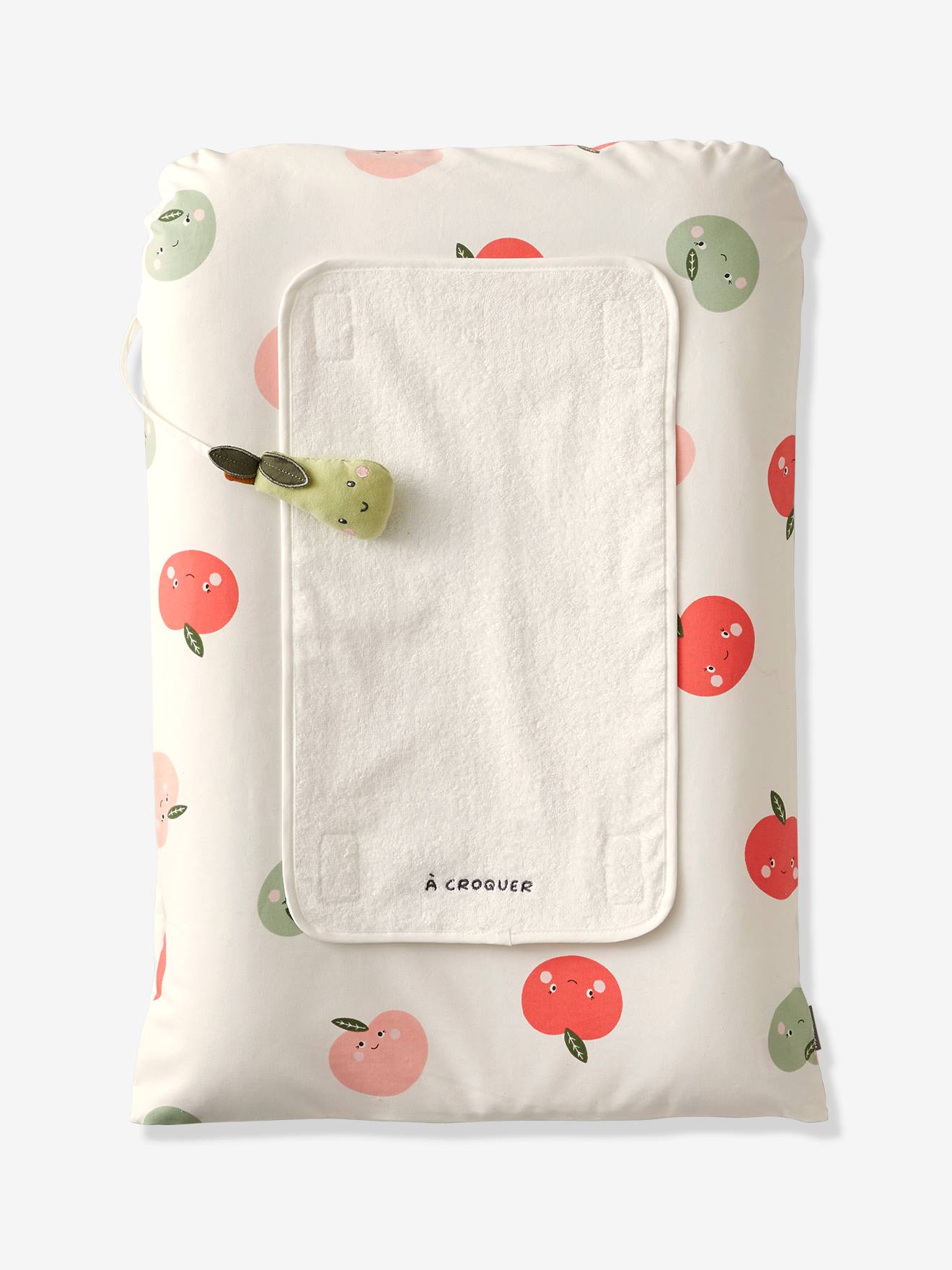 Matelas à langer POMME blanc imprimé