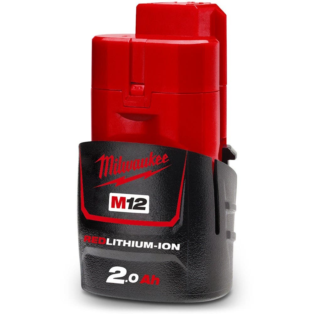 Jogo de Chaves de Impacto Milwaukee 12V FUEL™ 2 x 2.0AH com Haste Curta de 3/8