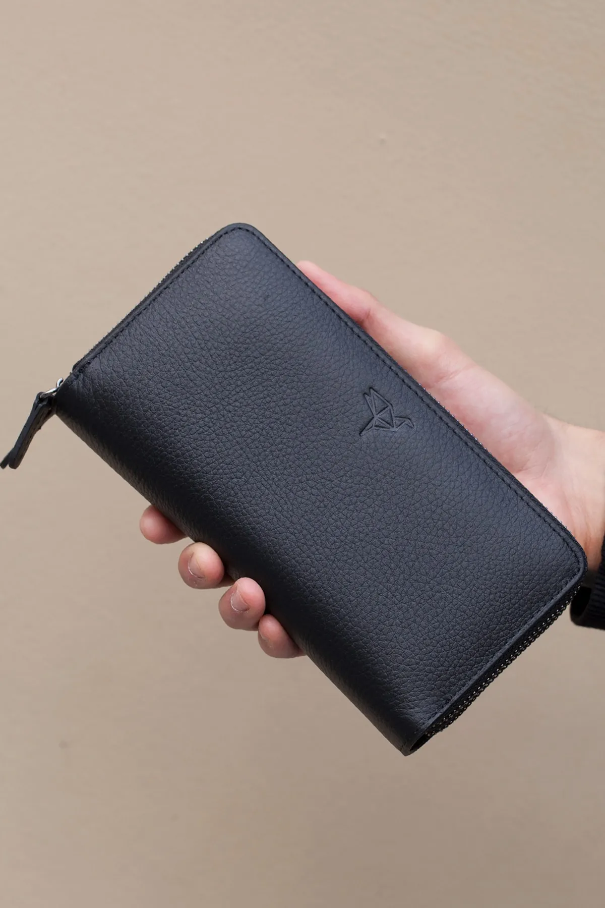 Garbalia  Orleans Handtasche aus echtem Leder, schwarz, RFID-blockierend, mit Telefonfach, Geldbörse, Kartenhalter