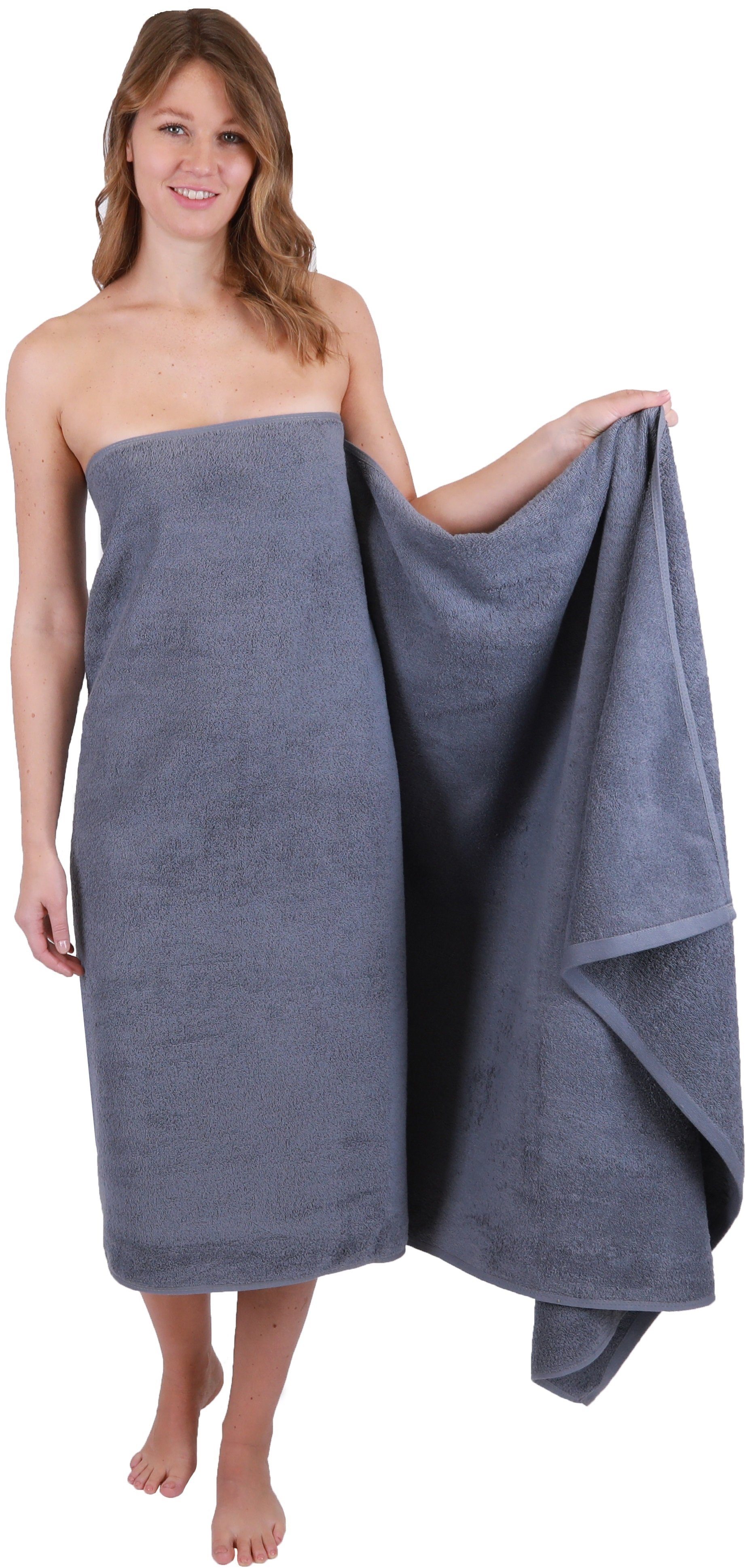 Betz Badetücher 2 tlg. Badetuch Set XXL DRESDEN Größe 100 x 200 cm, 100% Baumwolle (2-St)