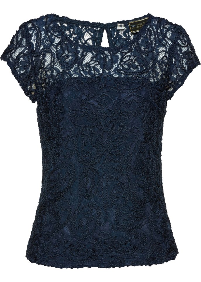 Blusenshirt aus Kordel-Spitze