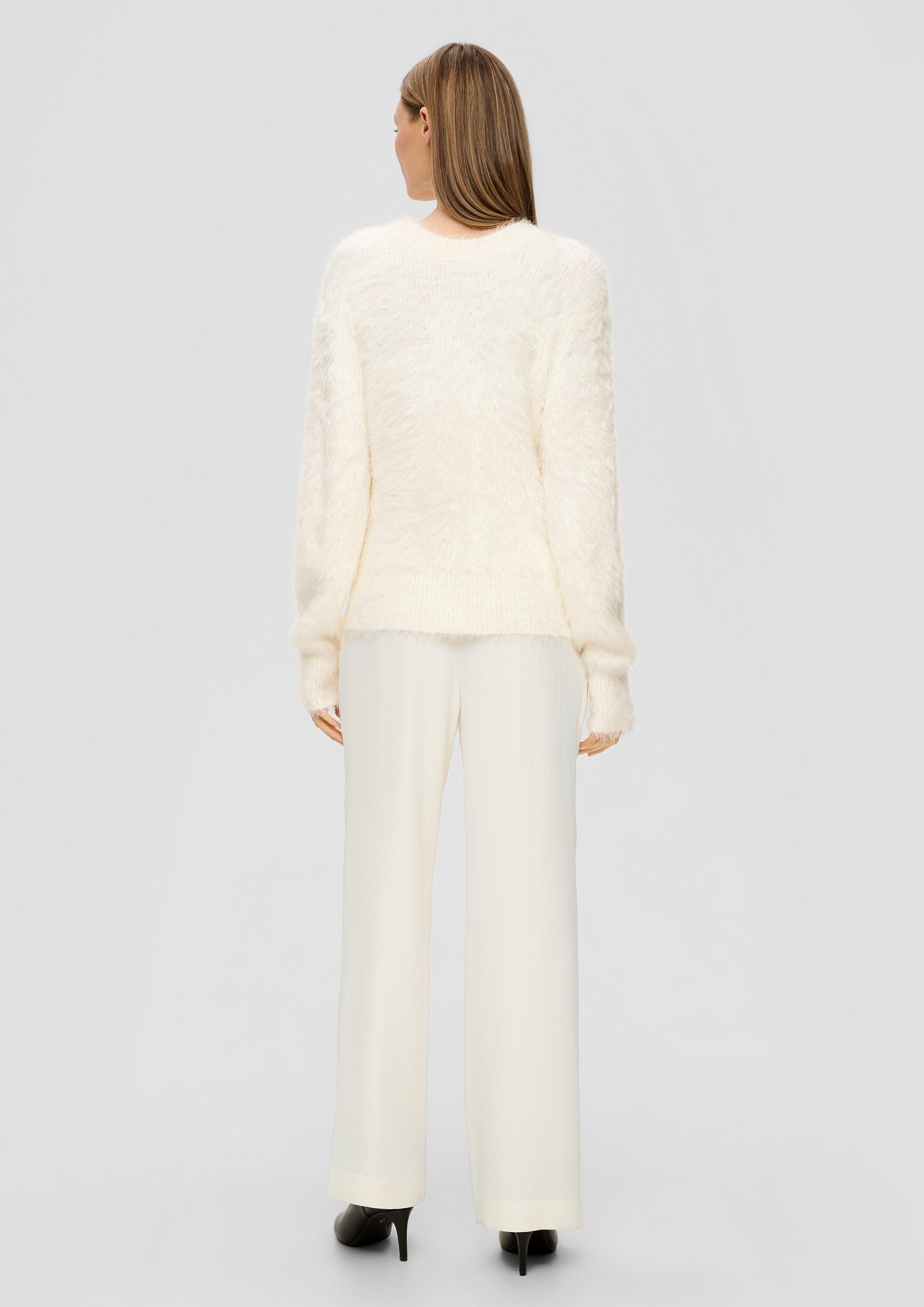 Strickpullover in Fell-Optik  2137686-0200