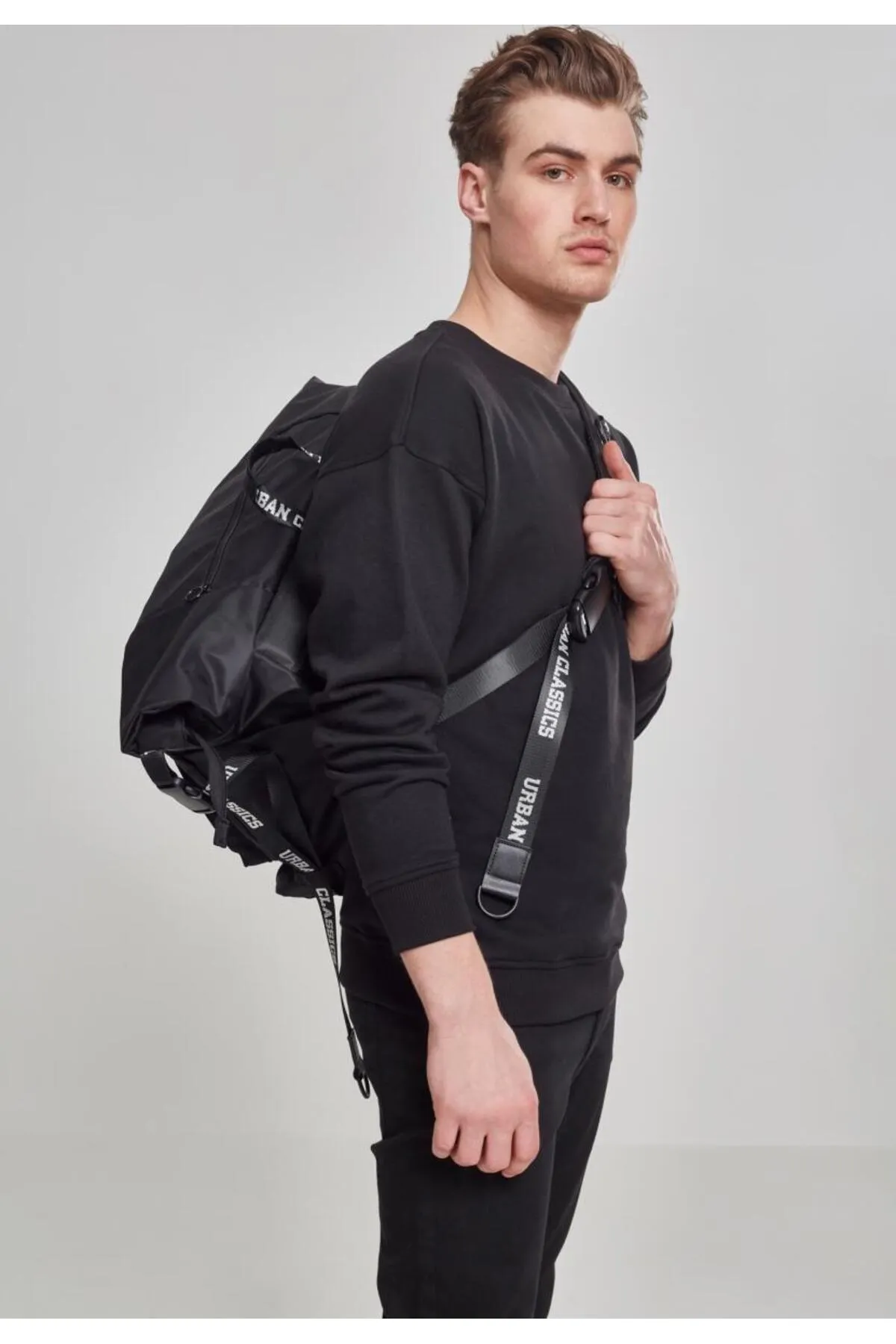 Urban Classics  Messenger Bag - Schwarz - Unifarben