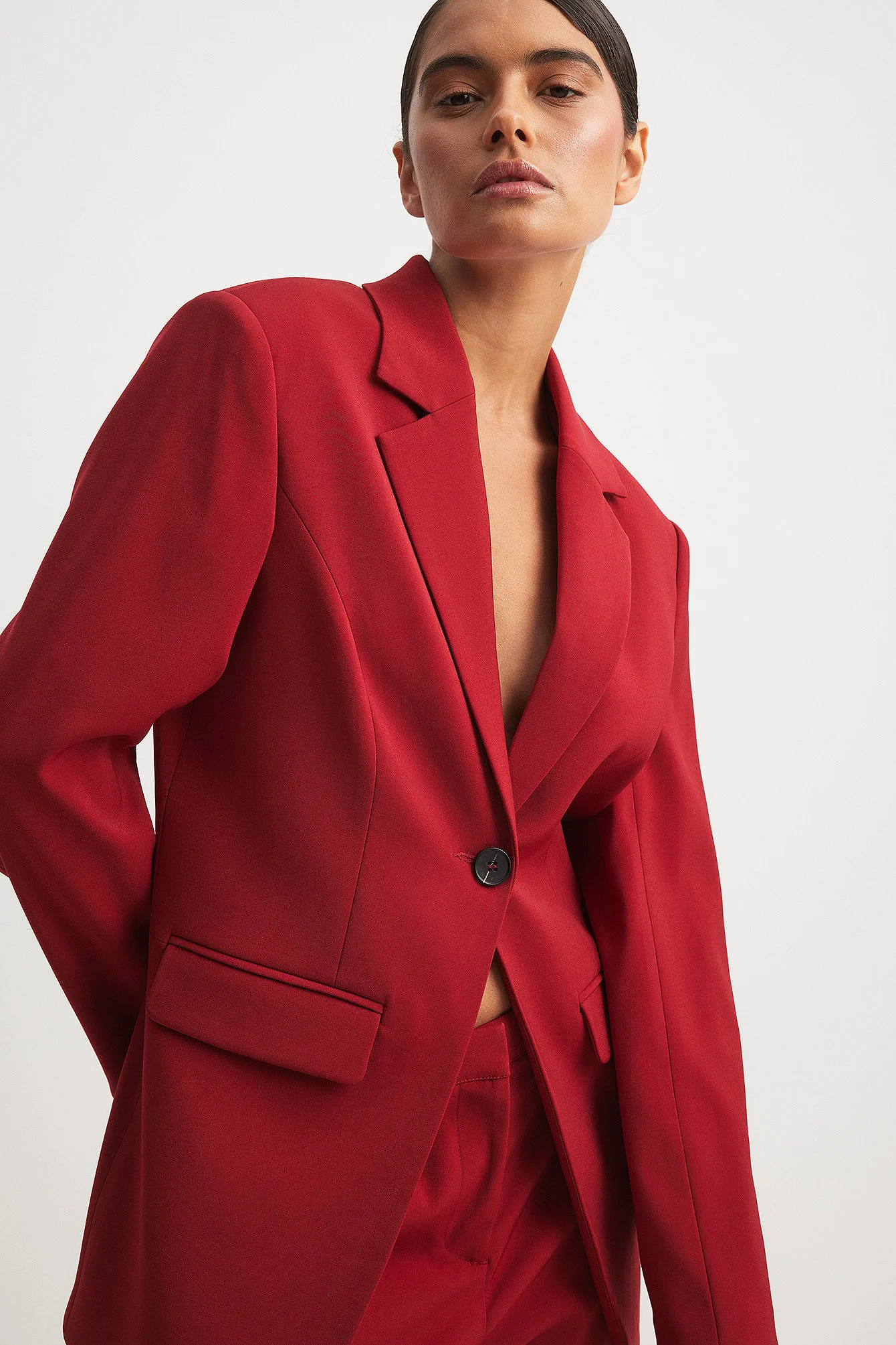 Taillierter Blazer mit einem Knopf