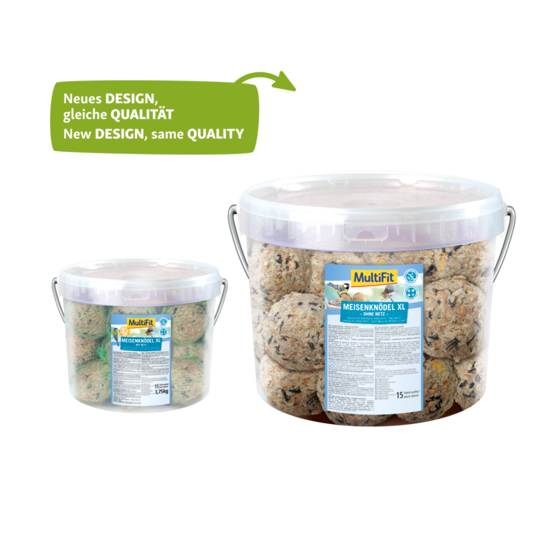 MultiFit Wildvogelfutter MultiFit Meisenknödel XL 15er Eimer