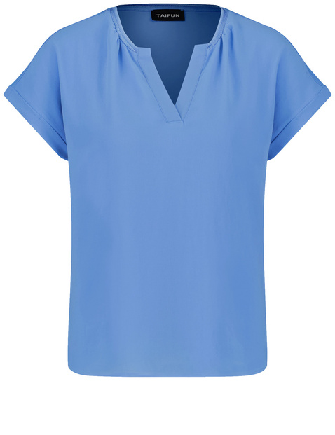 Blusenshirt mit Chiffon-Layer