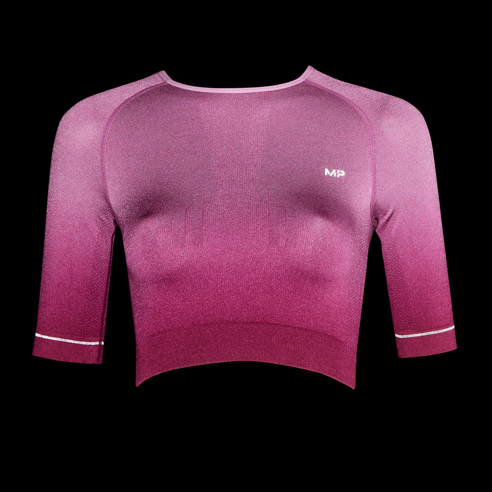 Crop top sans coutures MP Velocity pour femmes – Rose foncé