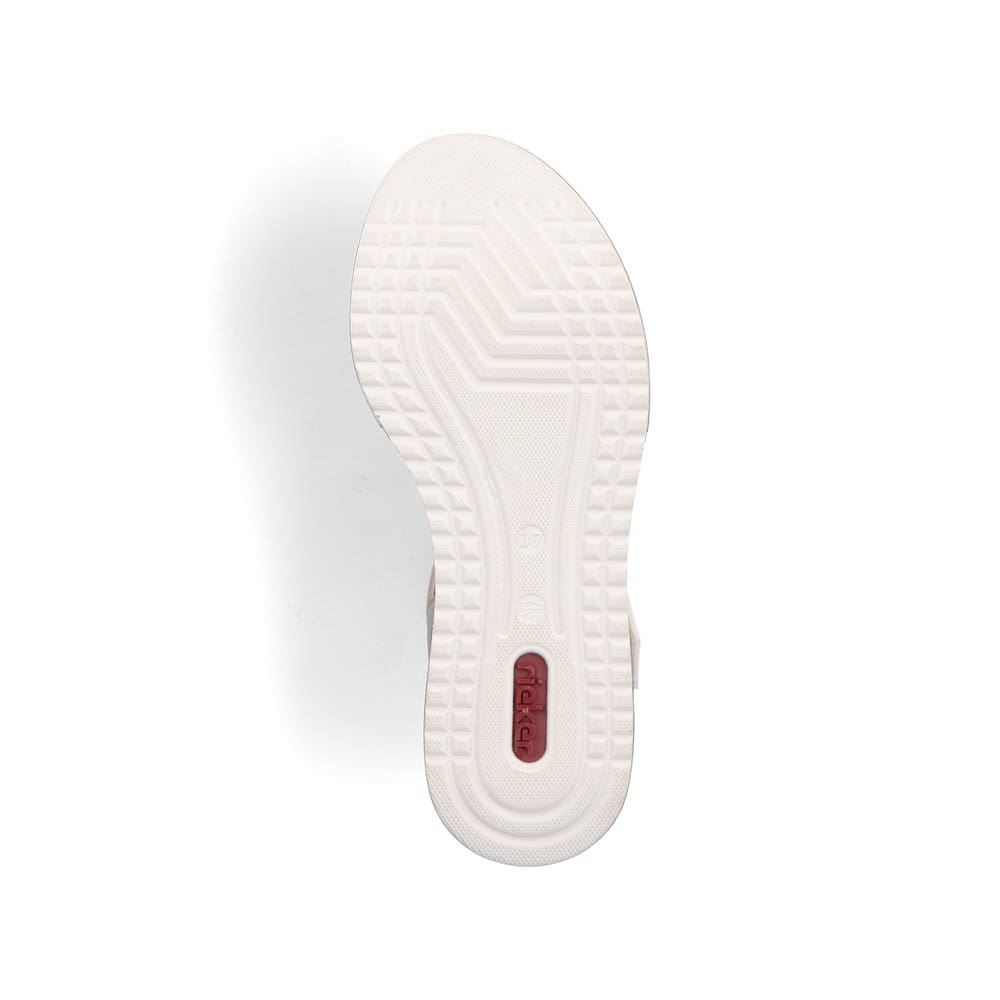 Rieker Damen Keilsandaletten mintgrün-weiß-beige