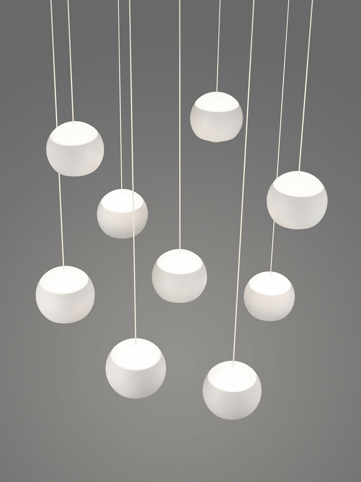 MusterringLED-Pendelleuchte 9flg