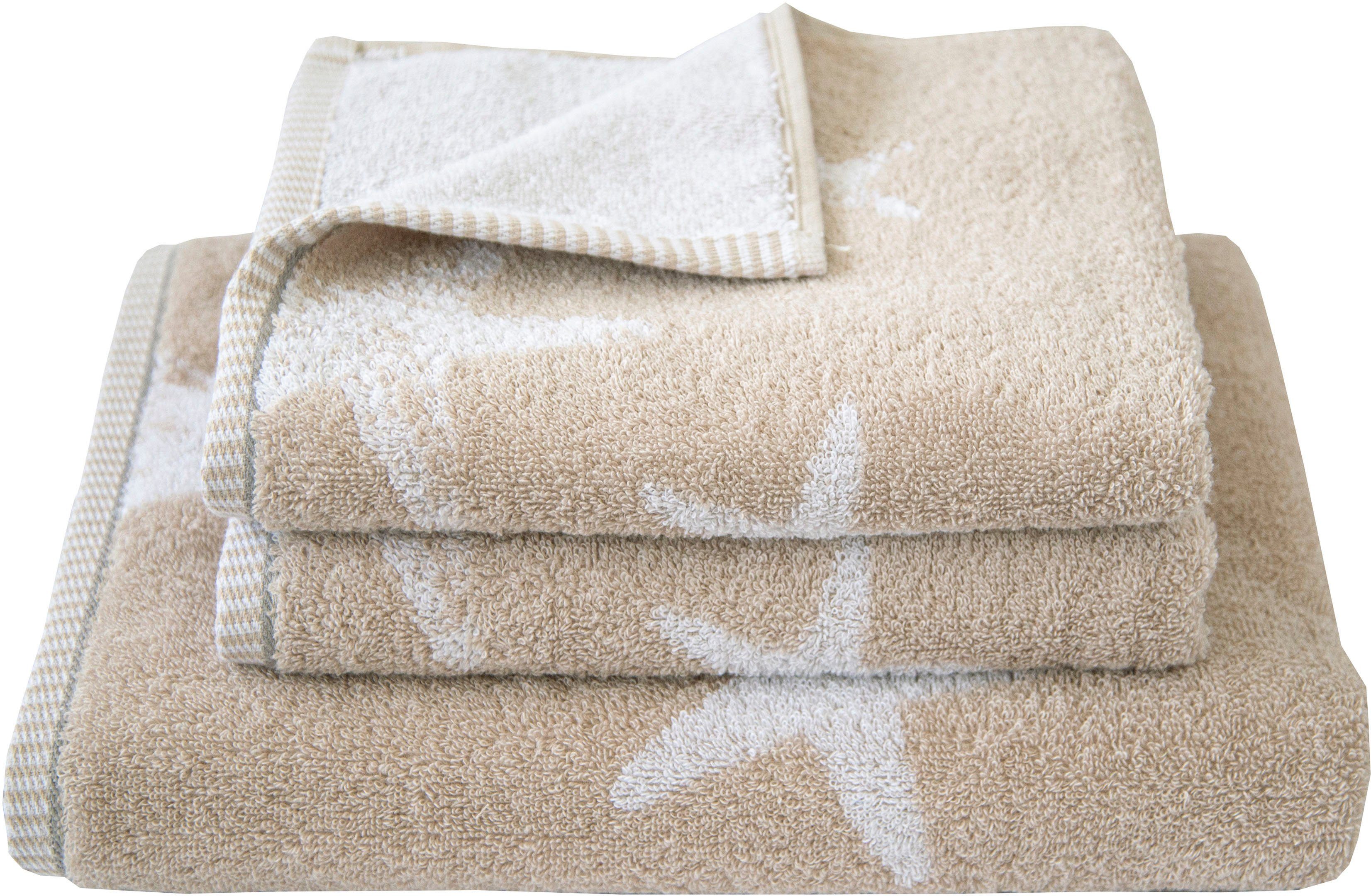 Dyckhoff Handtuch Set Maritim, Starfish, Frottier, (Set, 3-tlg)