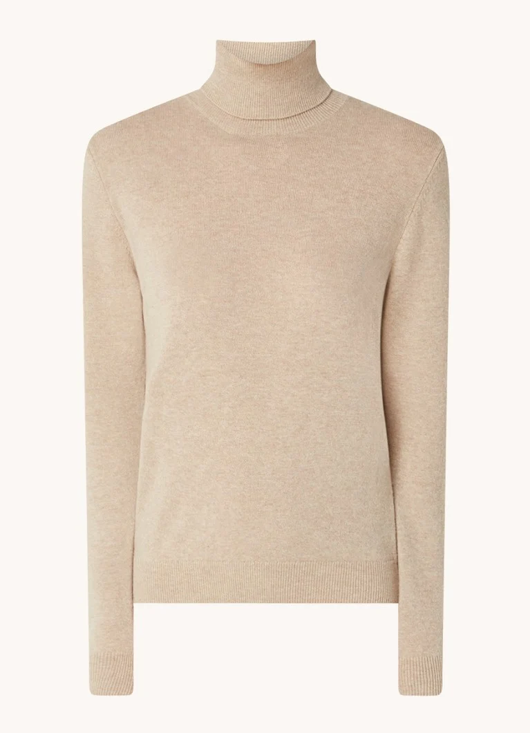 Maglione a collo alto Benetton in pregiata lana merino.
