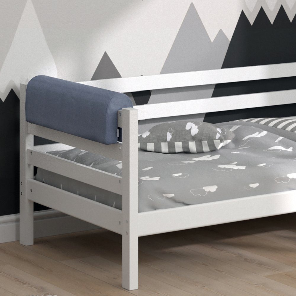 Bettumrandung Bettkantenschutz für Kinderbett Grau 70 cm VitaliSpa®, Höhe 20 mm, (1-tlg)