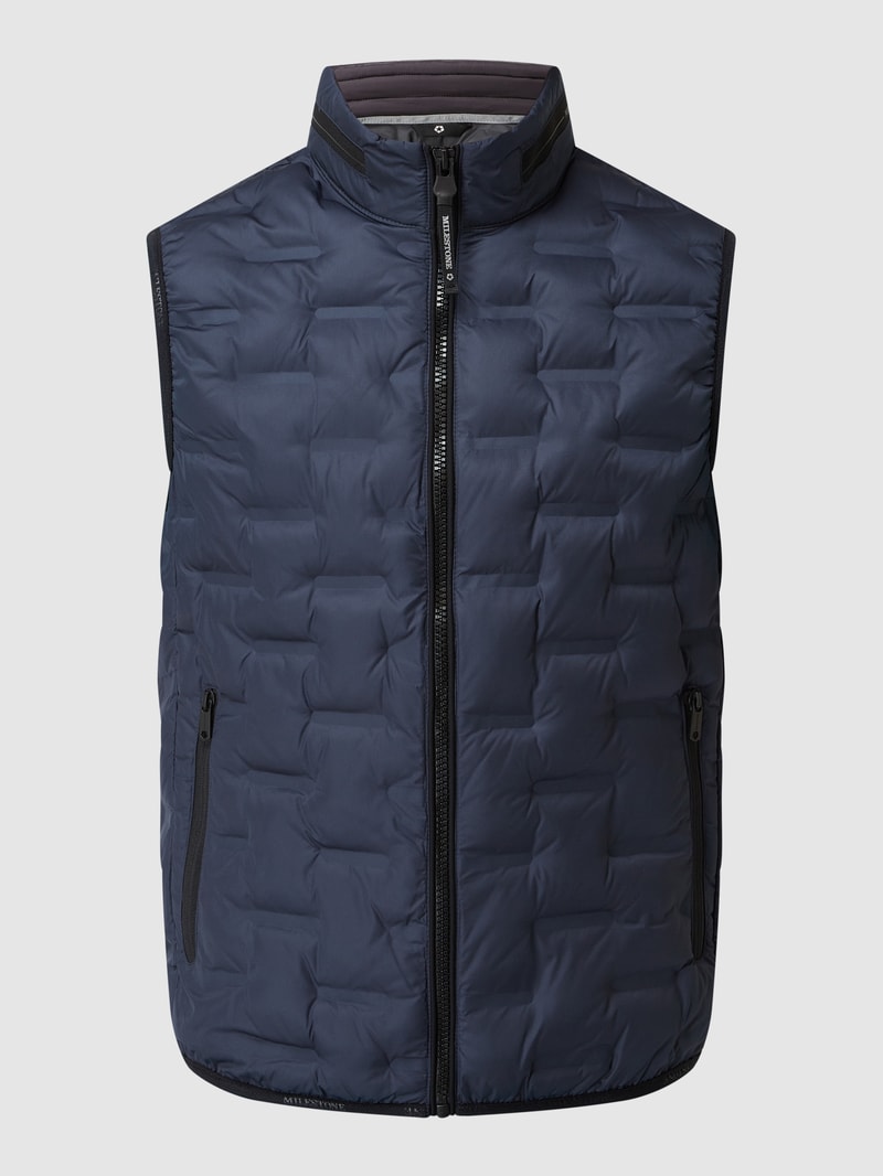 Steppweste mit Wattierung Modell 'Malcolm' in marineblau