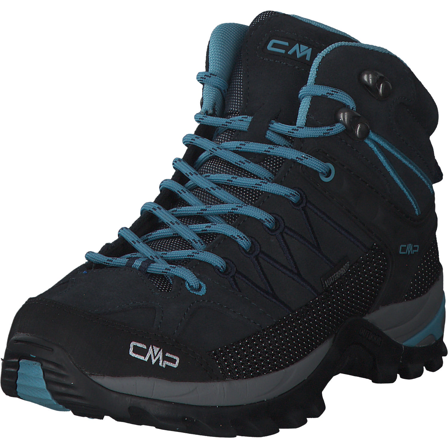 CMP Rigel Mid 3Q12946, Trekkingschuhe, Damen, B.BLUE-CLOROPHILLA