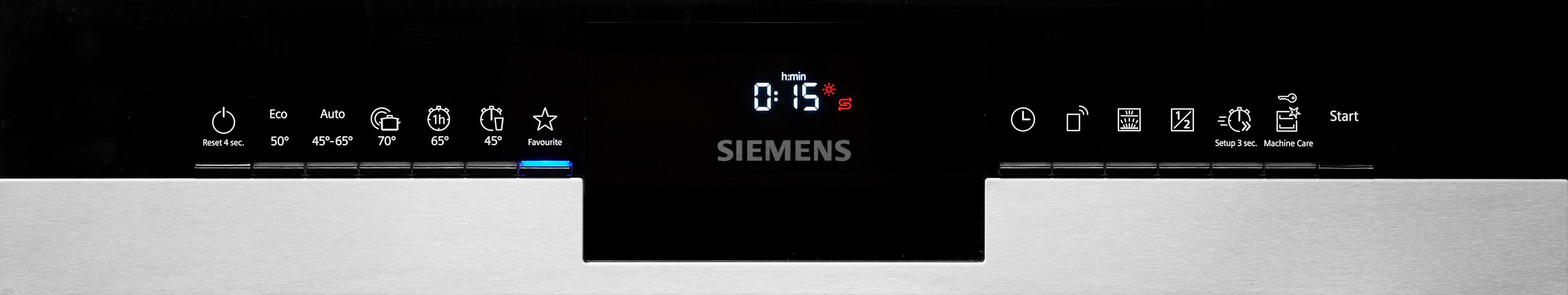 SIEMENS teilintegrierbarer Geschirrspüler iQ300, SN53HS32UE, 12 Maßgedecke