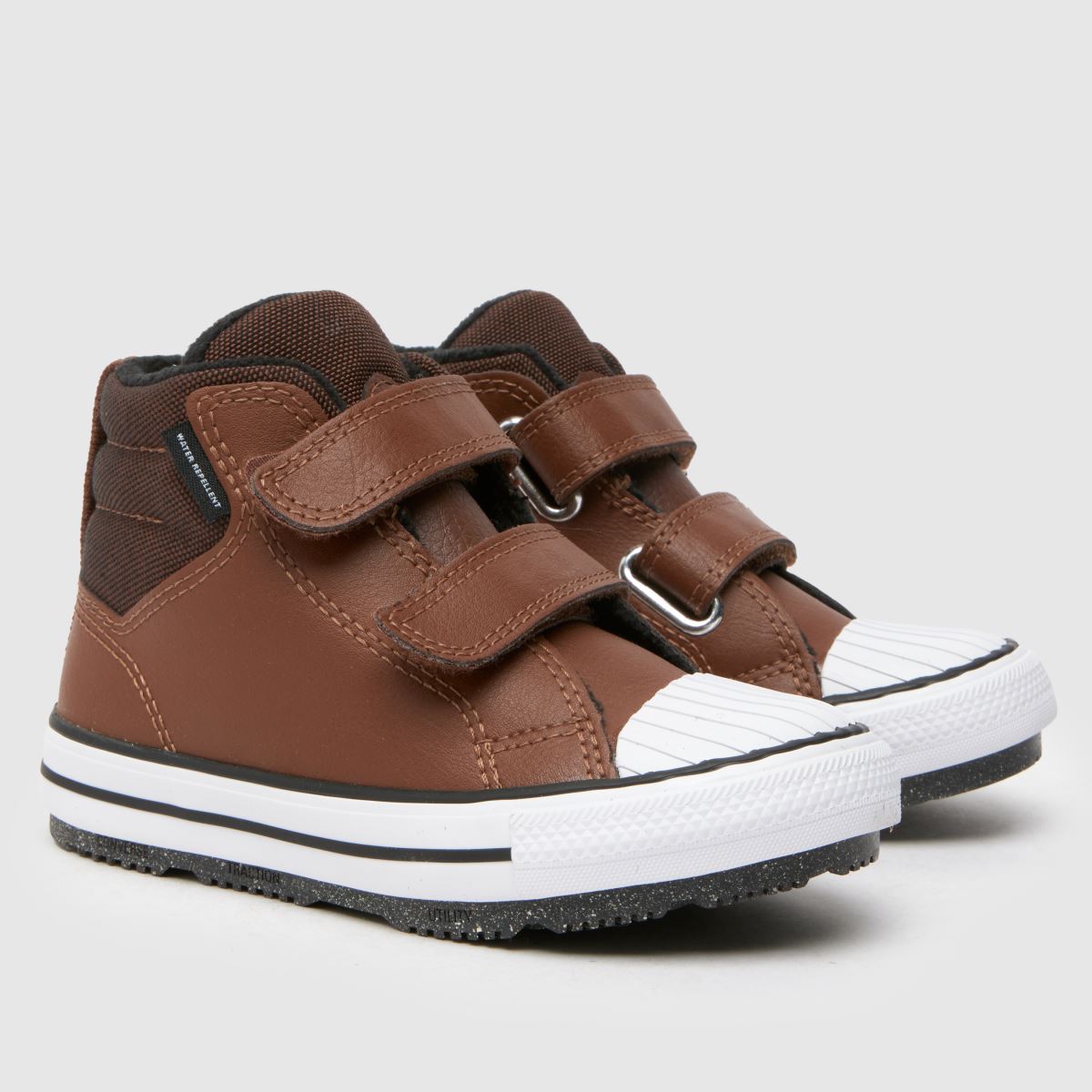 Converse bruna och svarta All Star Berkshire V pojkars småbarnssneakers