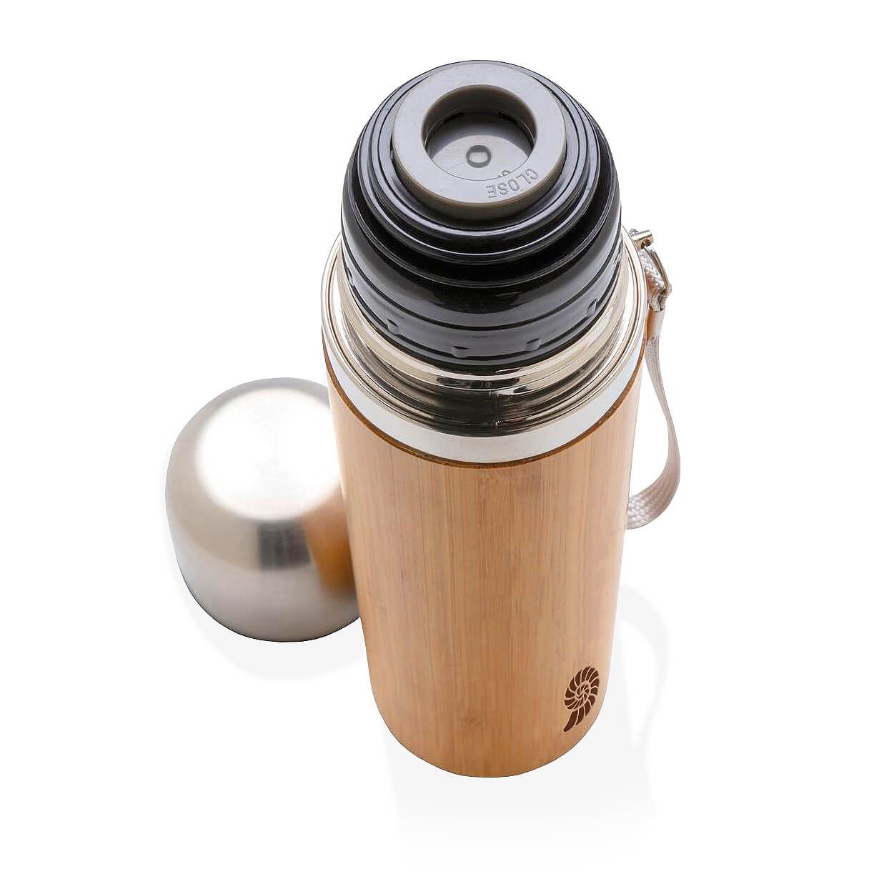 Isolierflasche Bambus 0.5 L