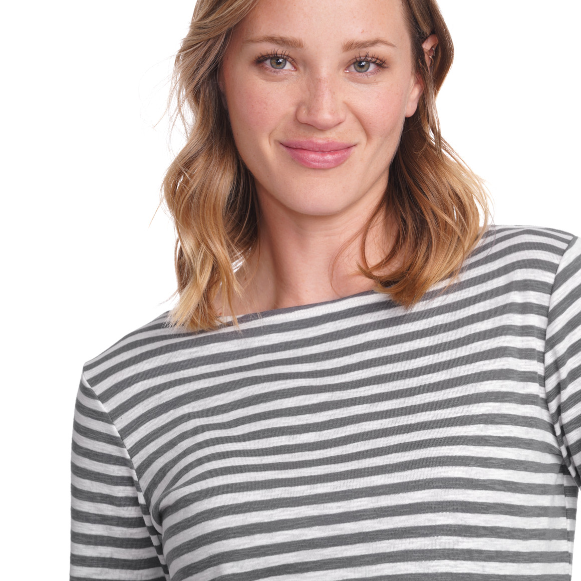 Damen Langarmshirt im Streifen-Dessin
