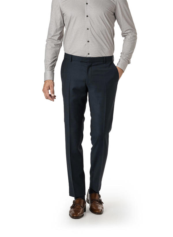 JOOP!, Hose Blayr, Slim Fit, Schurwolle, nachtblau meliert