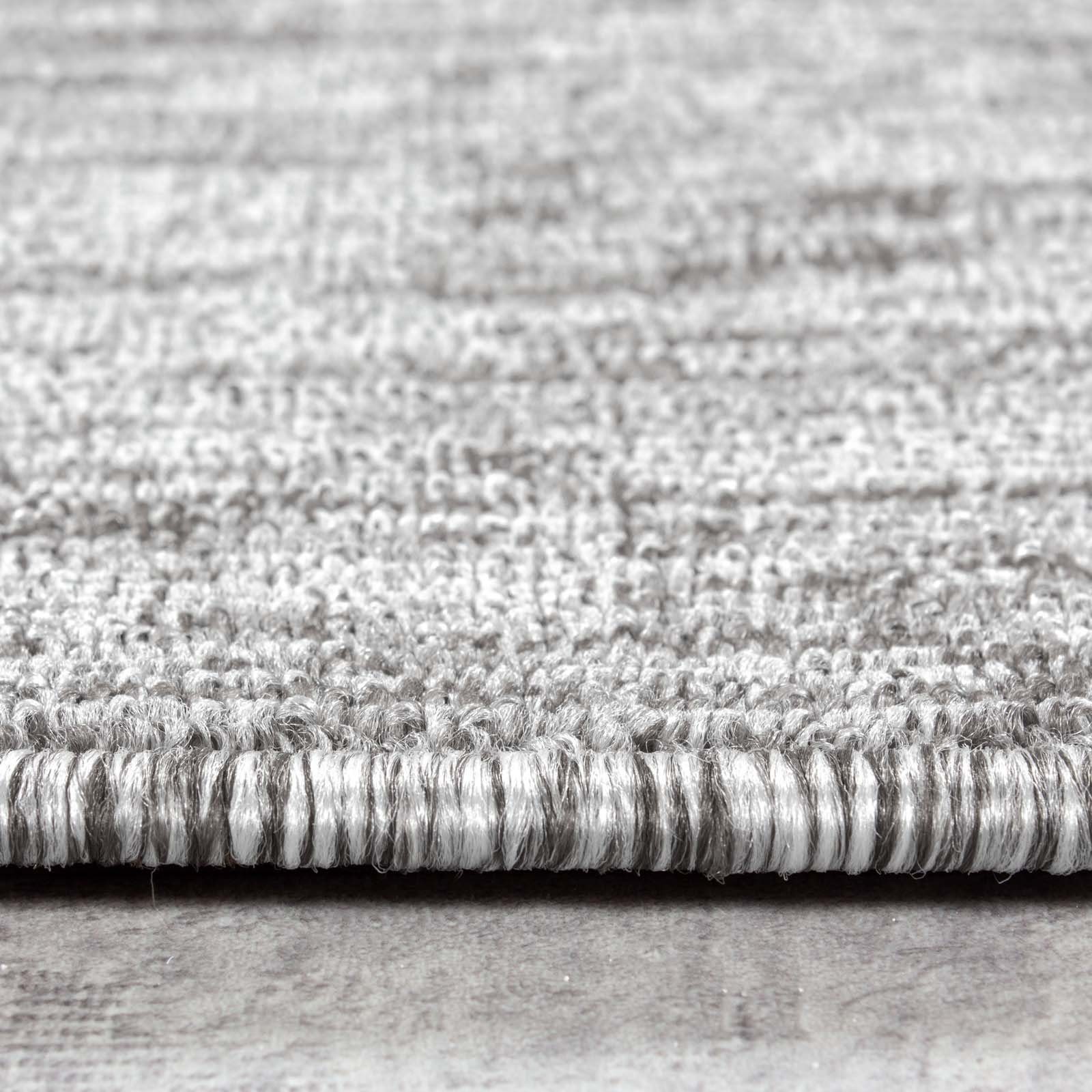 Teppich TaraCarpet Teppich Osaka robustes Flachgewebe uni, TaraCarpet, rechteckig, Höhe: 7 mm, modern einfarbig h.grau Wohnzimmer Esszimmer Schlafzimmer 080x150 cm