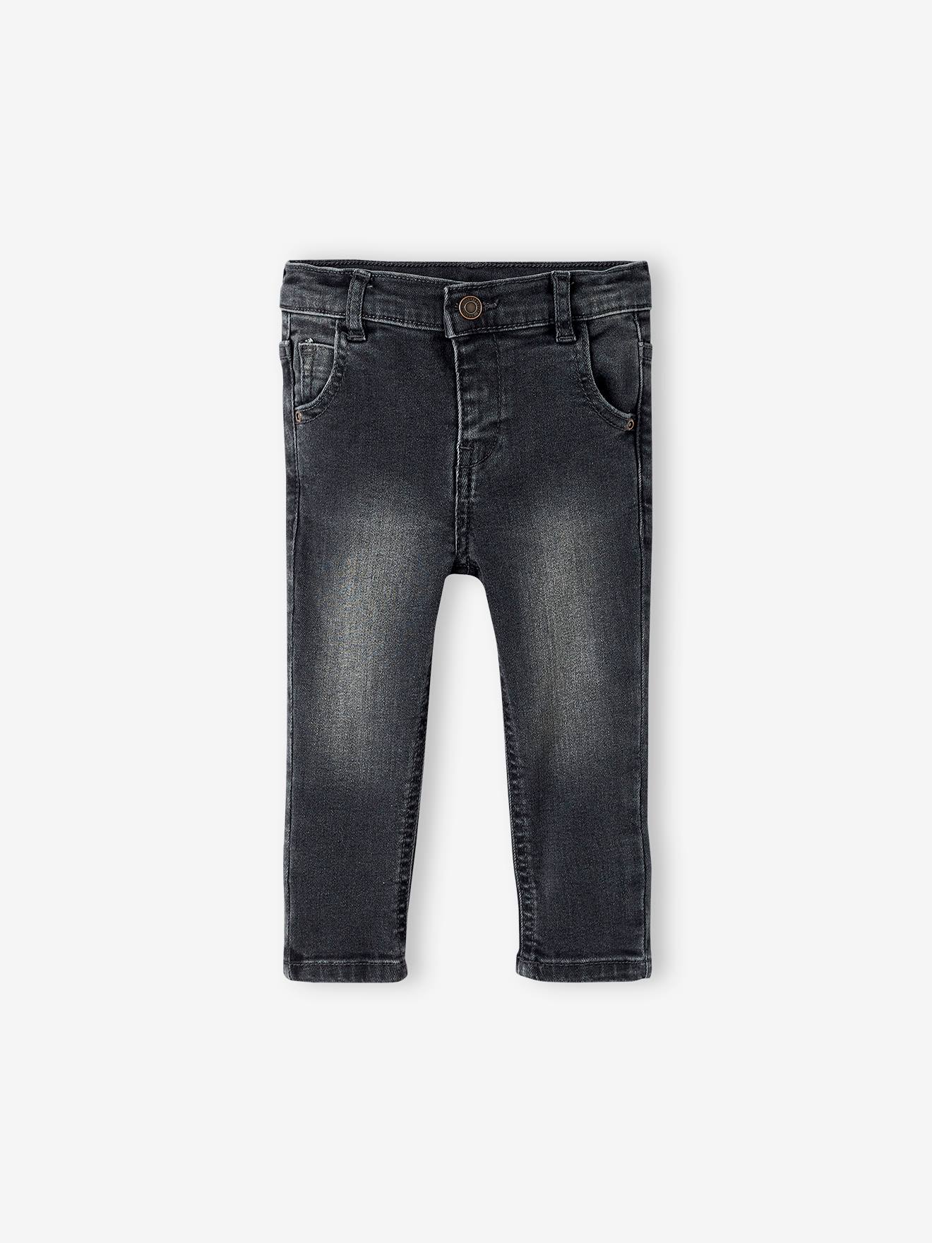 Vertbaudet Gerade Baby Jeans BASIC Oeko-Tex - grauer denim