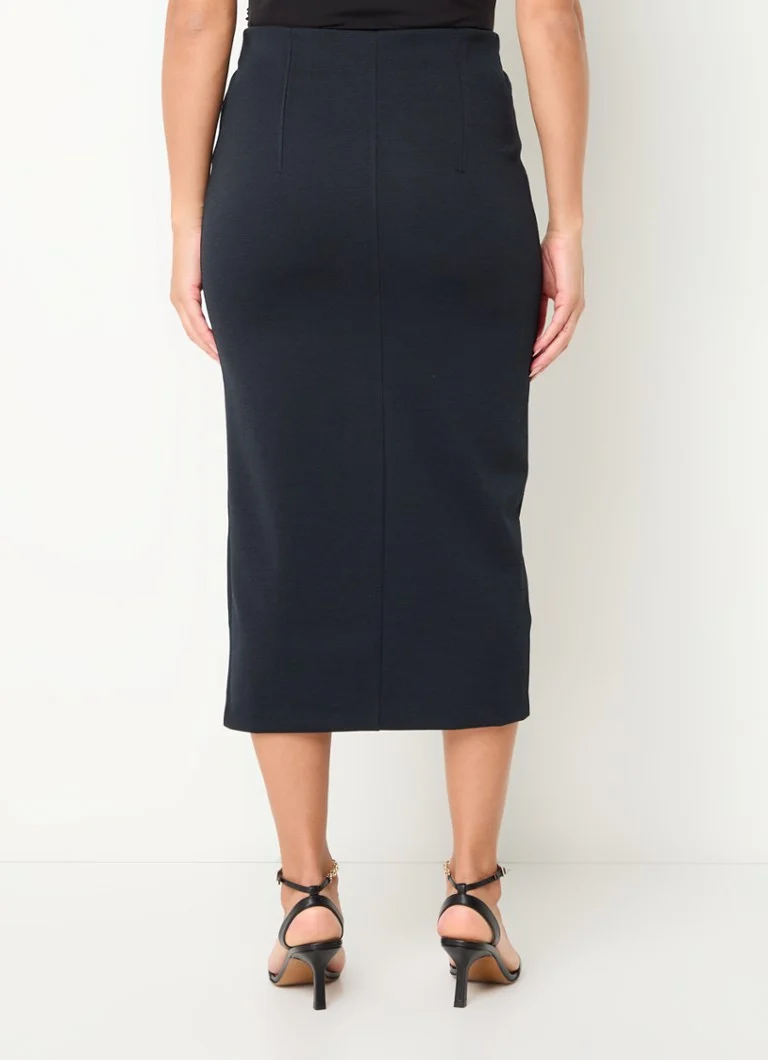 Expresso Midi pencil skirt with slit