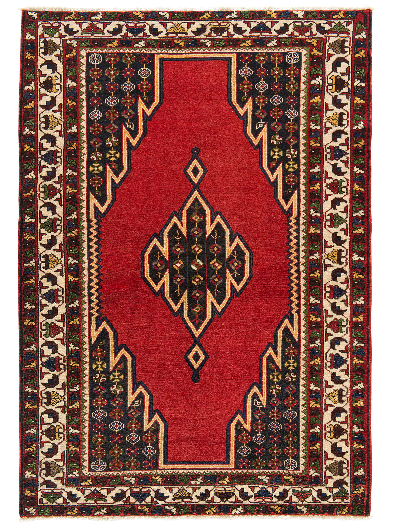 Mazlaghan Hamadan ca. 140 x 205 cm, Unikat / Einzelstück