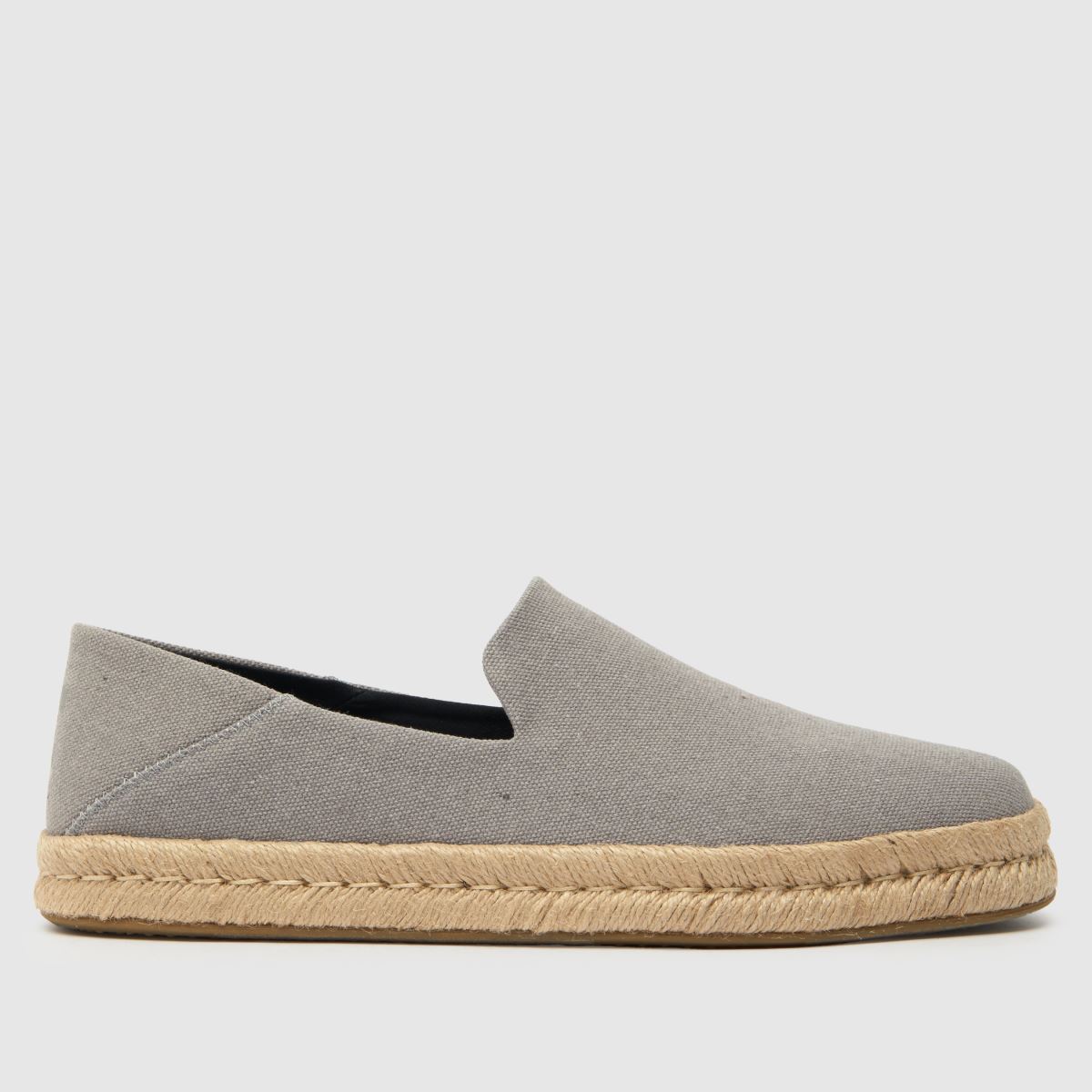 TOMS – Santiago – Grå loafers med repmönster