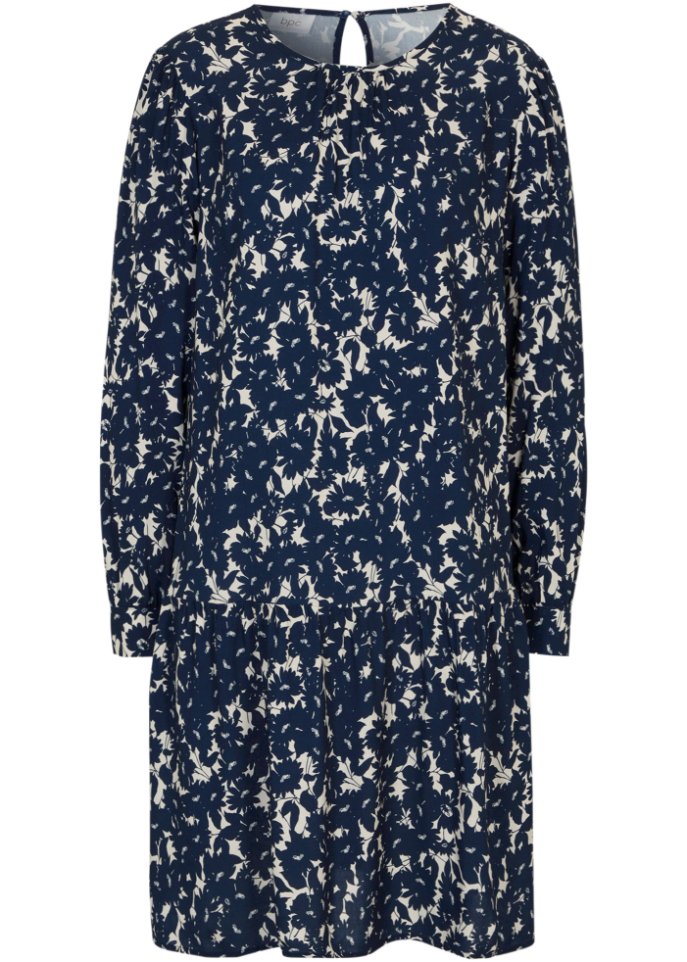 Langarmkleid aus nachhaltiger Viskose