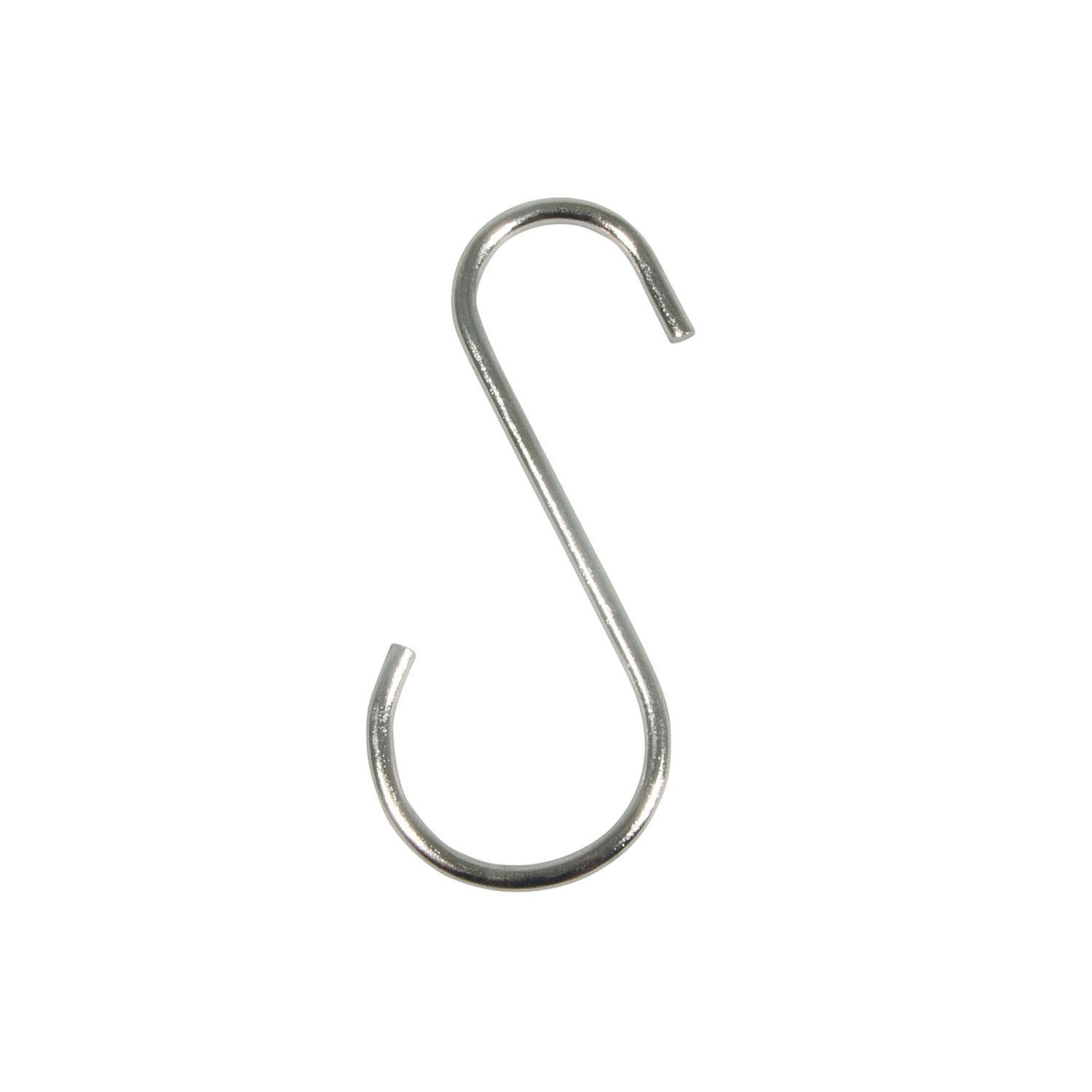 Metall-S-Haken, silber, 8 Stück