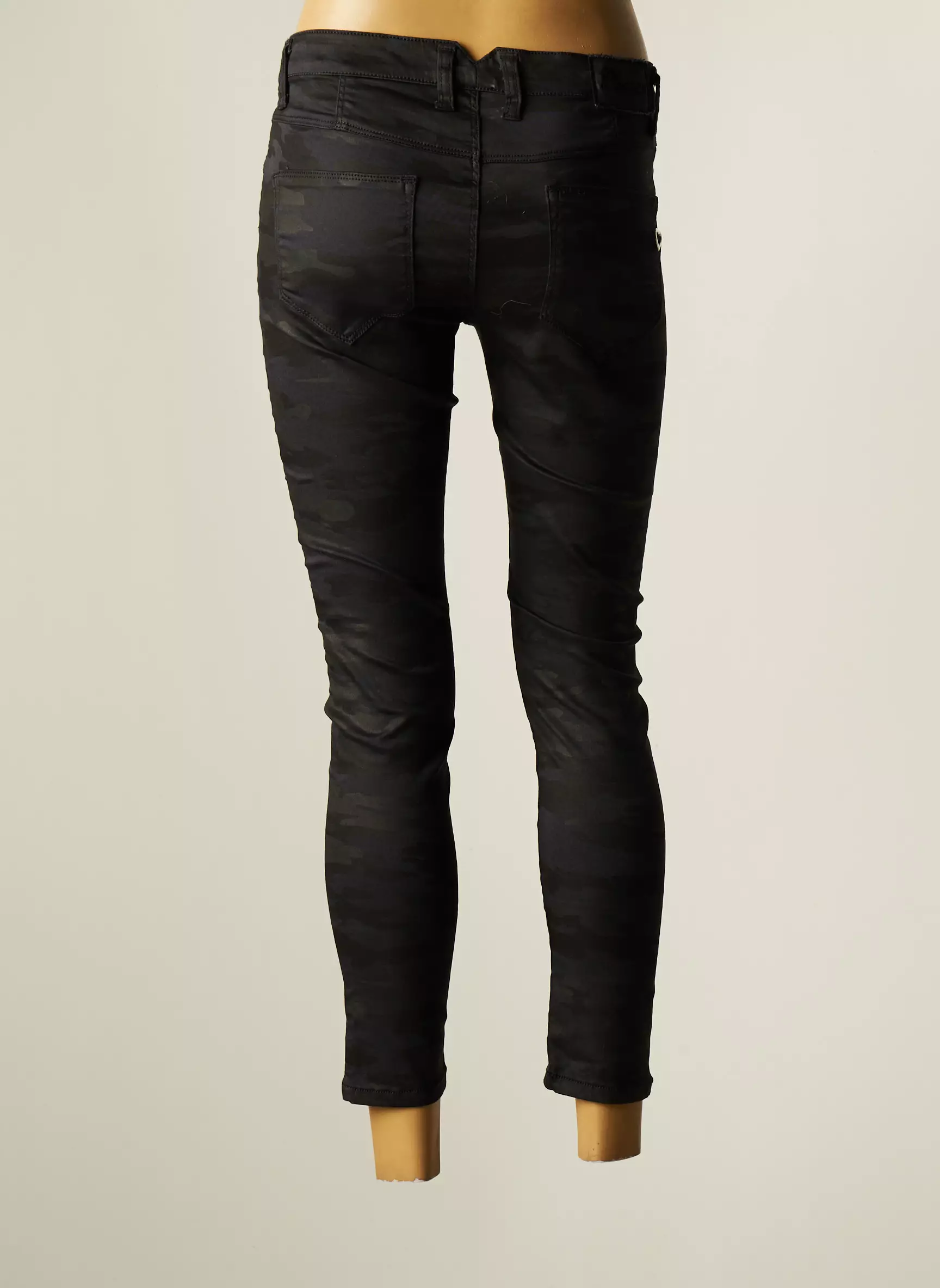 Please Pantalons Slim Femme couleur noir