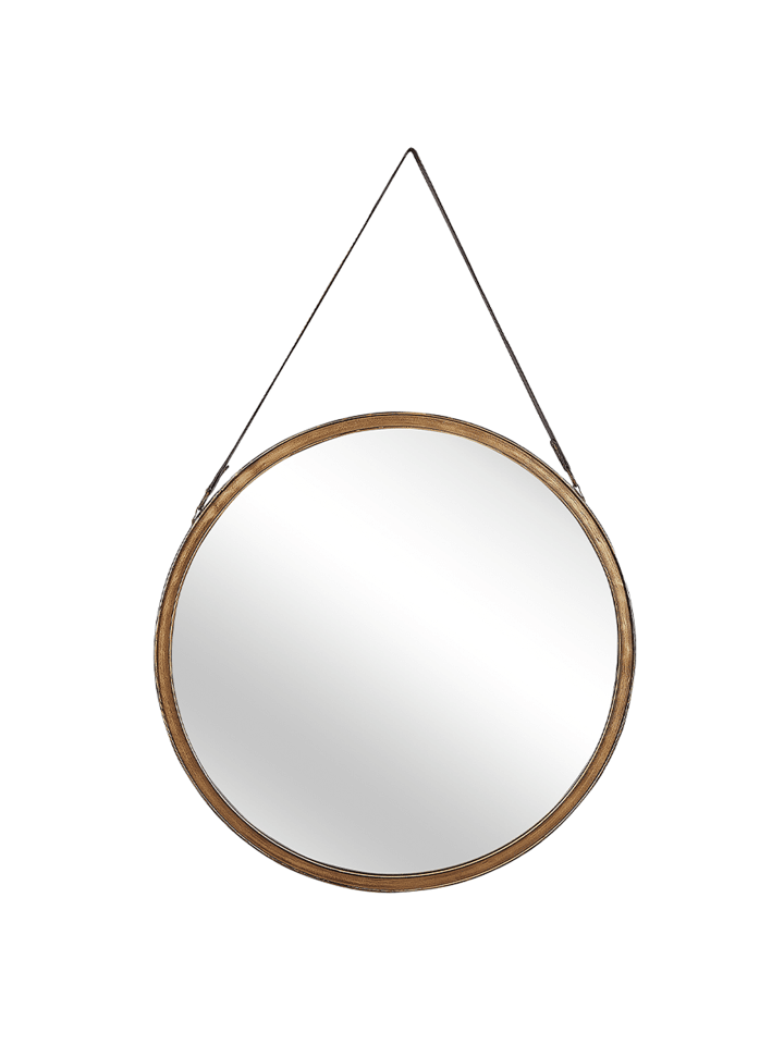 Beliani Wandspiegel AUTUN in Gold/Braun - (W) 60 x (H) 60 x (L) 3 cm günstig kaufen onesize