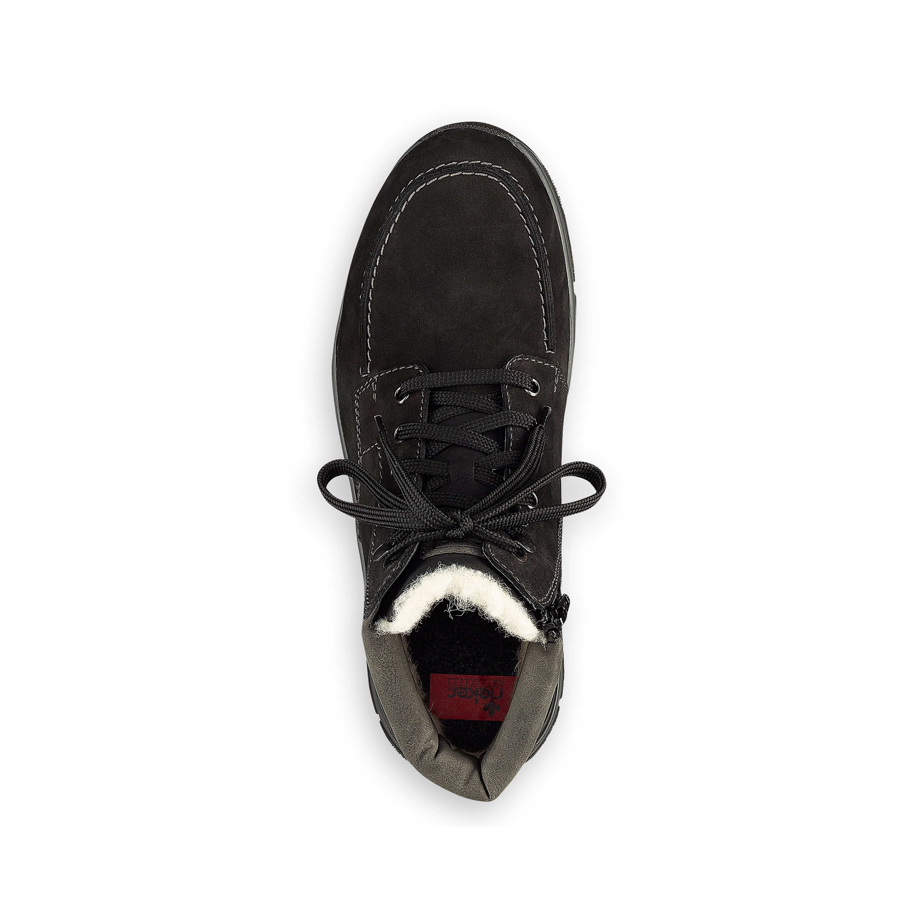 Rieker Herren Schnürstiefel tiefschwarz