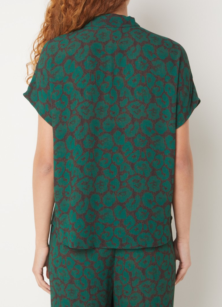 by-bar Karly blouse with leopard print