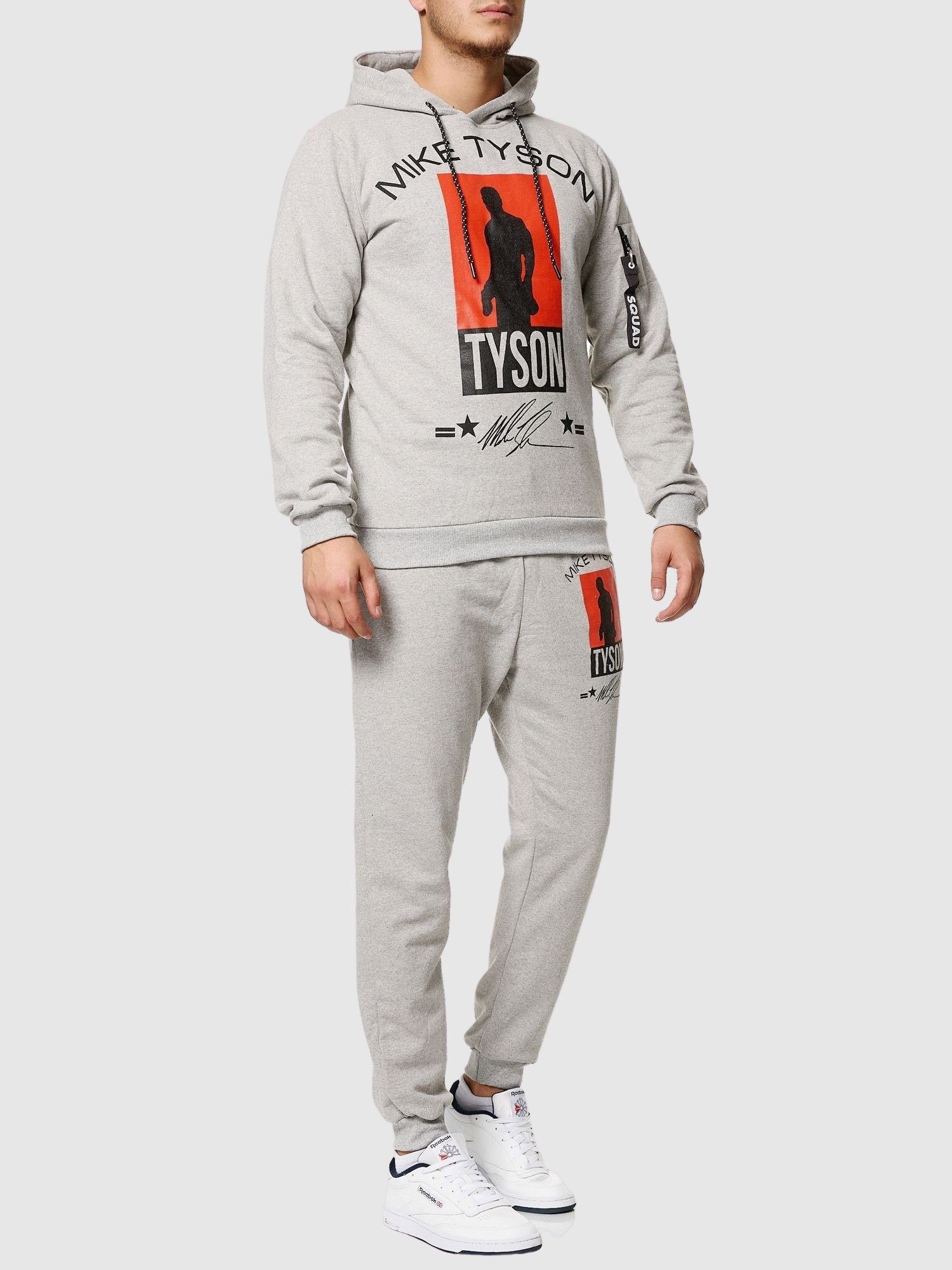 John Kayna Jogginganzug Herren Jogginganzug Mike Tyson Sportanzug Männer Trainingsanzug Box (Sportanzug Jogger Trainingsanzug), Fitness Freizeit Casual