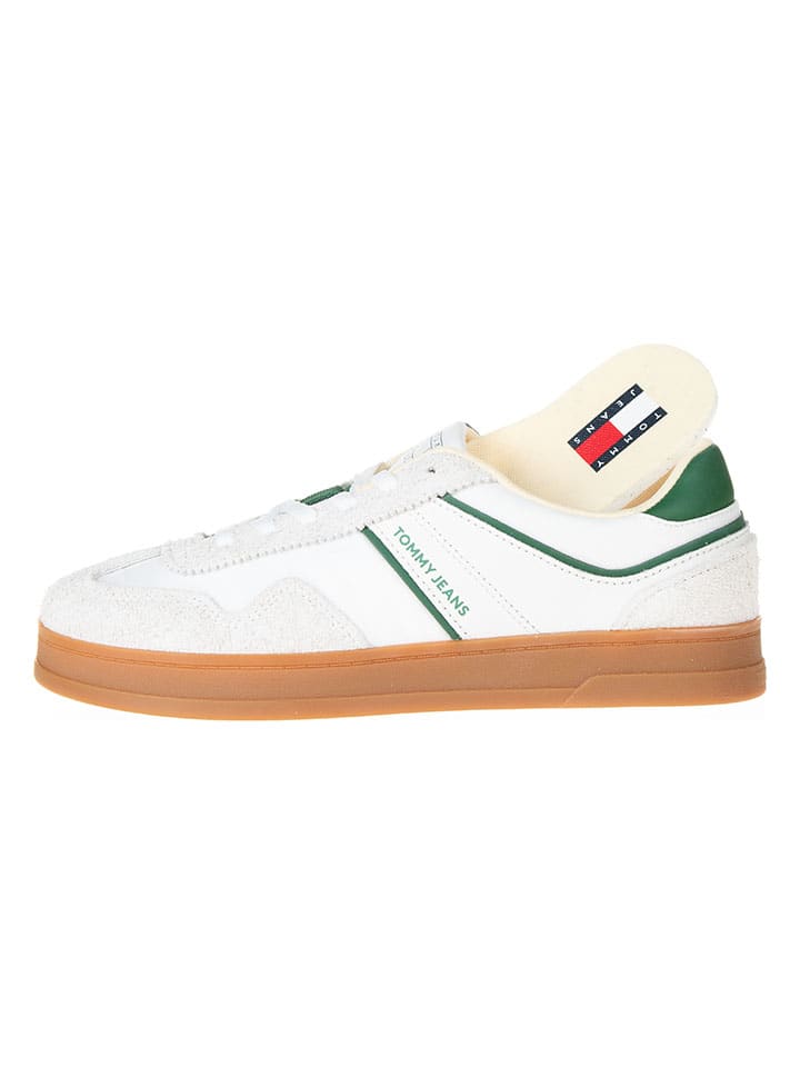 Tommy Hilfiger Shoes Leder-Sneakers in Weiß günstig kaufen